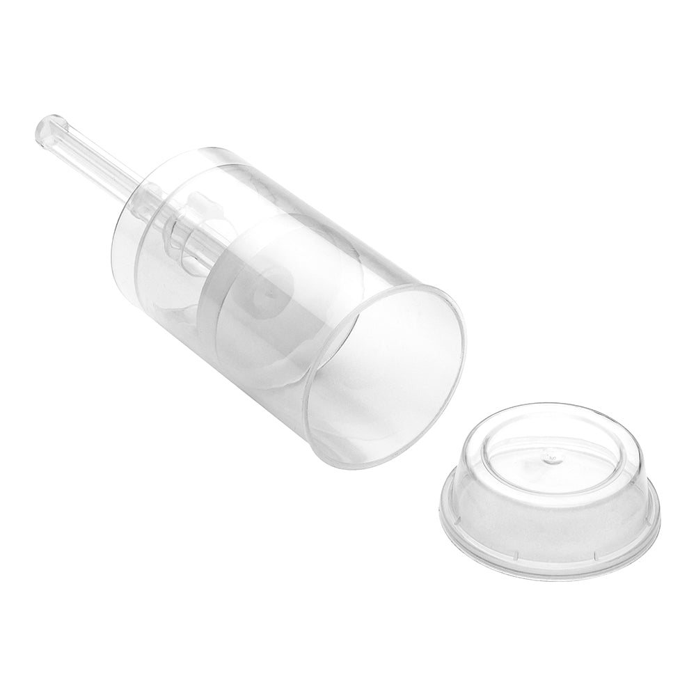 5 oz Round Clear Plastic Cake Pop Shooter - Push-Up - 3 1/2" x 3 1/2" x 1 1/2" - 100 count box