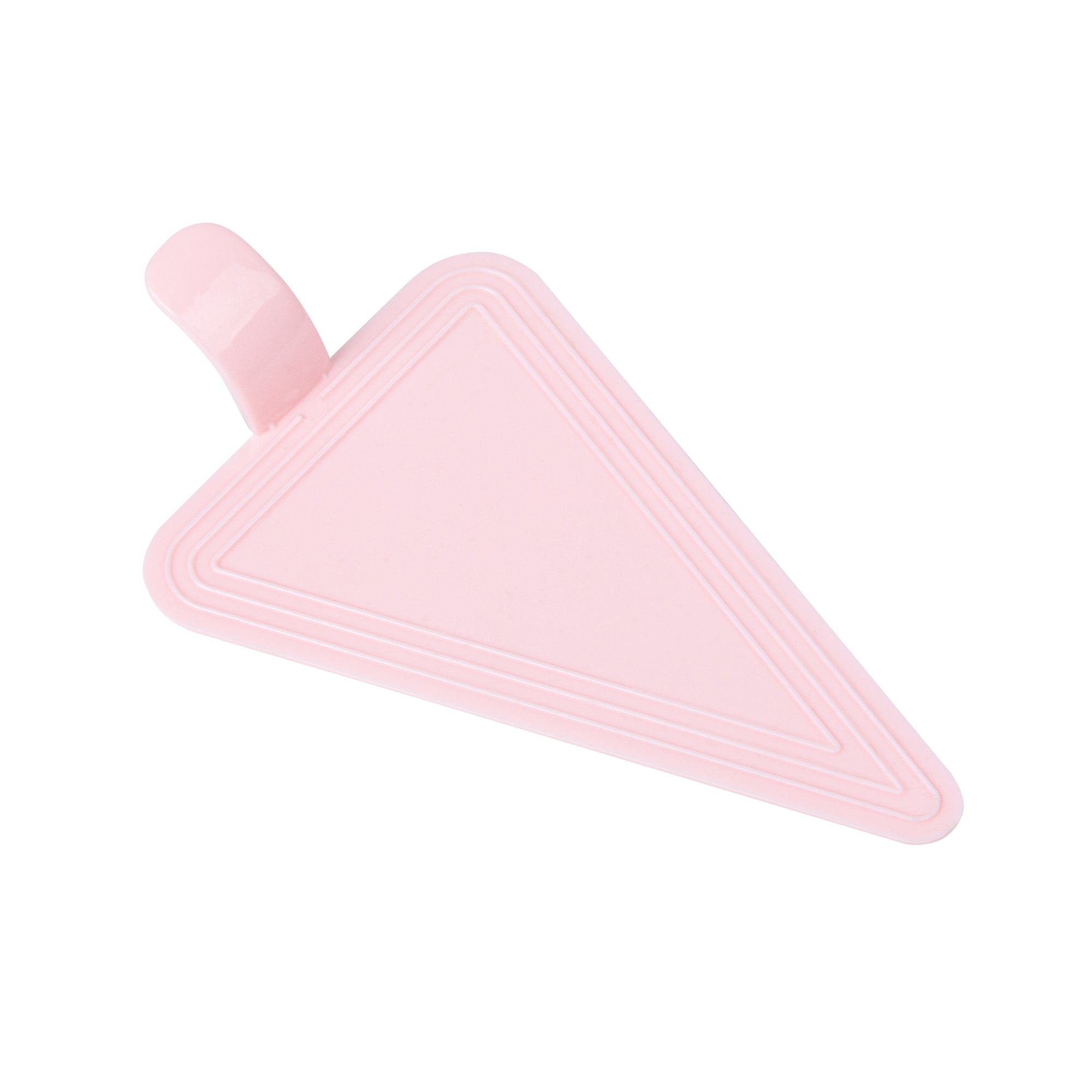 Triangle Pink Plastic Cake Server - 4 1/2" x 3" - 100 count box