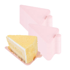 Triangle Pink Plastic Cake Server - 4 1/2