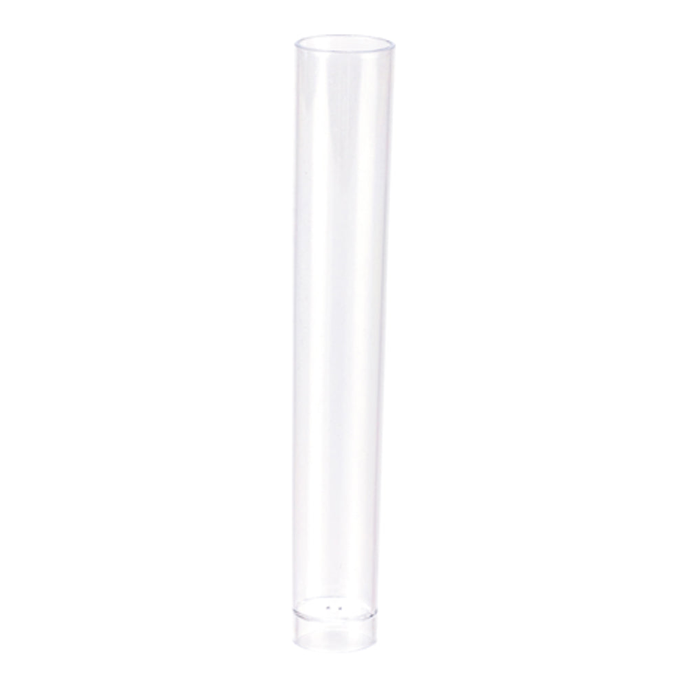 Delgado 1 oz Clear Plastic Test Tube Glass - 3/4" x 3/4" x 5 1/4" - 100 count box