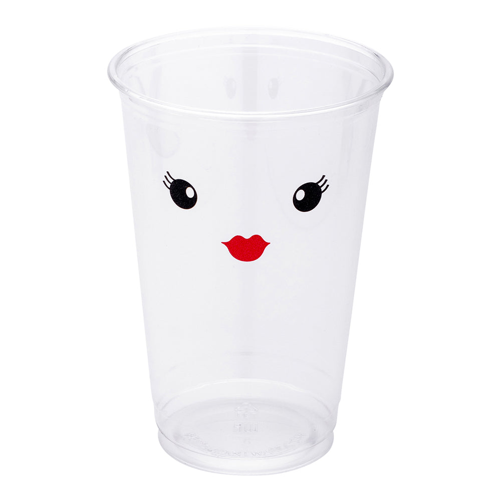 Visage 16 oz Clear Plastic Cup - Madame - 3 3/4" x 3 3/4" x 5 1/4" - 1000 count box