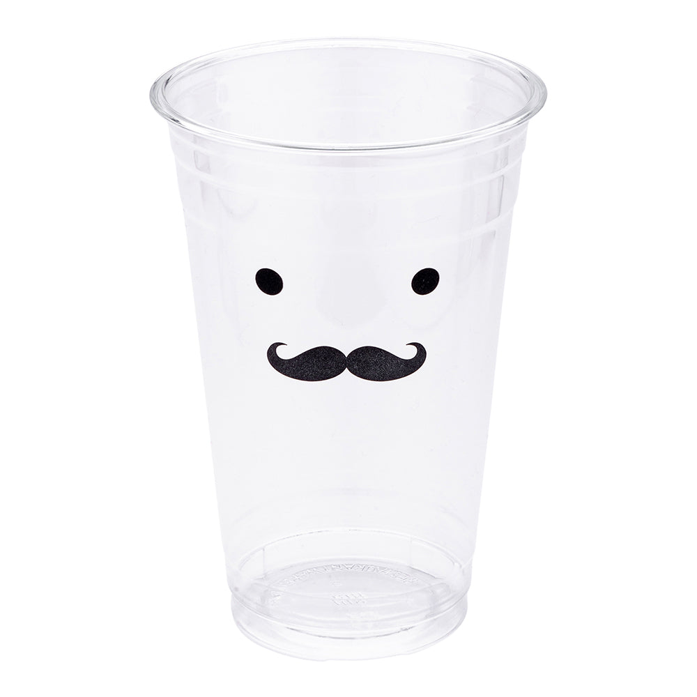 Visage 20 oz Clear Plastic Cup - Monsieur - 3 3/4" x 3 3/4" x 5 1/2" - 1000 count box