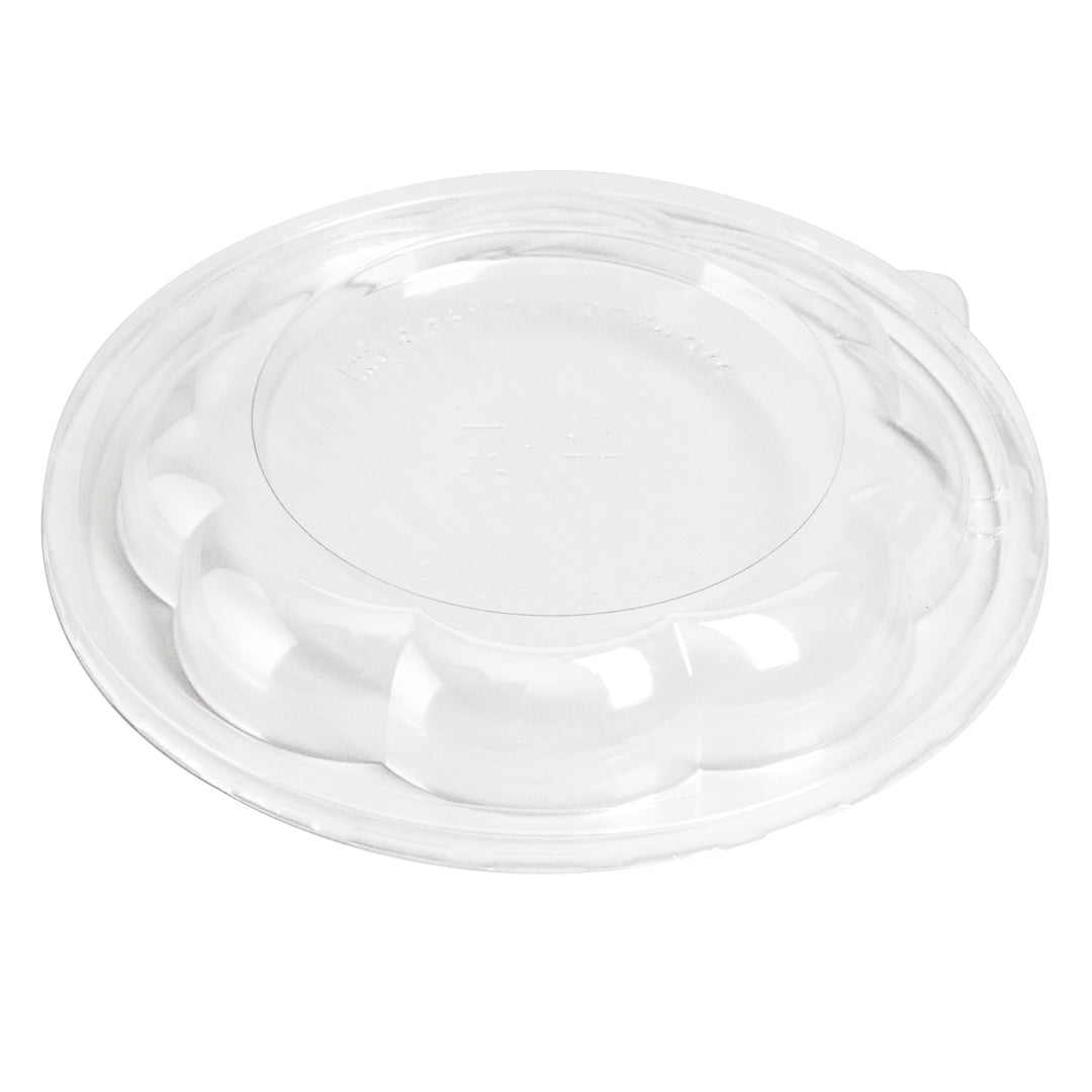 Thermo Tek Clear Plastic Ergo-Grip Bowl Lid - Fits 24 / 32 / 48 oz - 500 count box