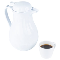 Restpresso 64 oz White Thermal Coffee Carafe / Server - 8 3/4