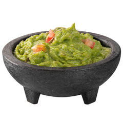 4 oz Black Thermal Plastic Molcajete Bowl - 4