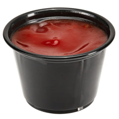 RW Base 2.5 oz Round Black Plastic Portion Cup - 2 1/2