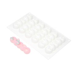 Pastry Tek Silicone Flower Strip Baking Mold - 6-Compartment - 10 count box