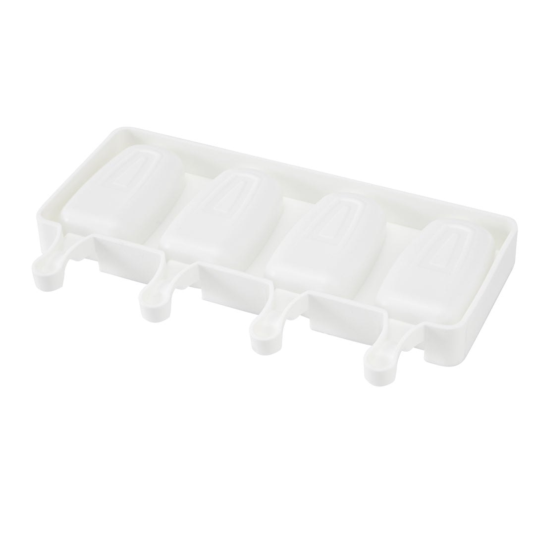 Pastry Tek Silicone Round Popsicle Mold - 4-Compartment - 10 count box