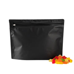 High Level Black Plastic Locking Pouch - Child-Resistant - 12 1/4