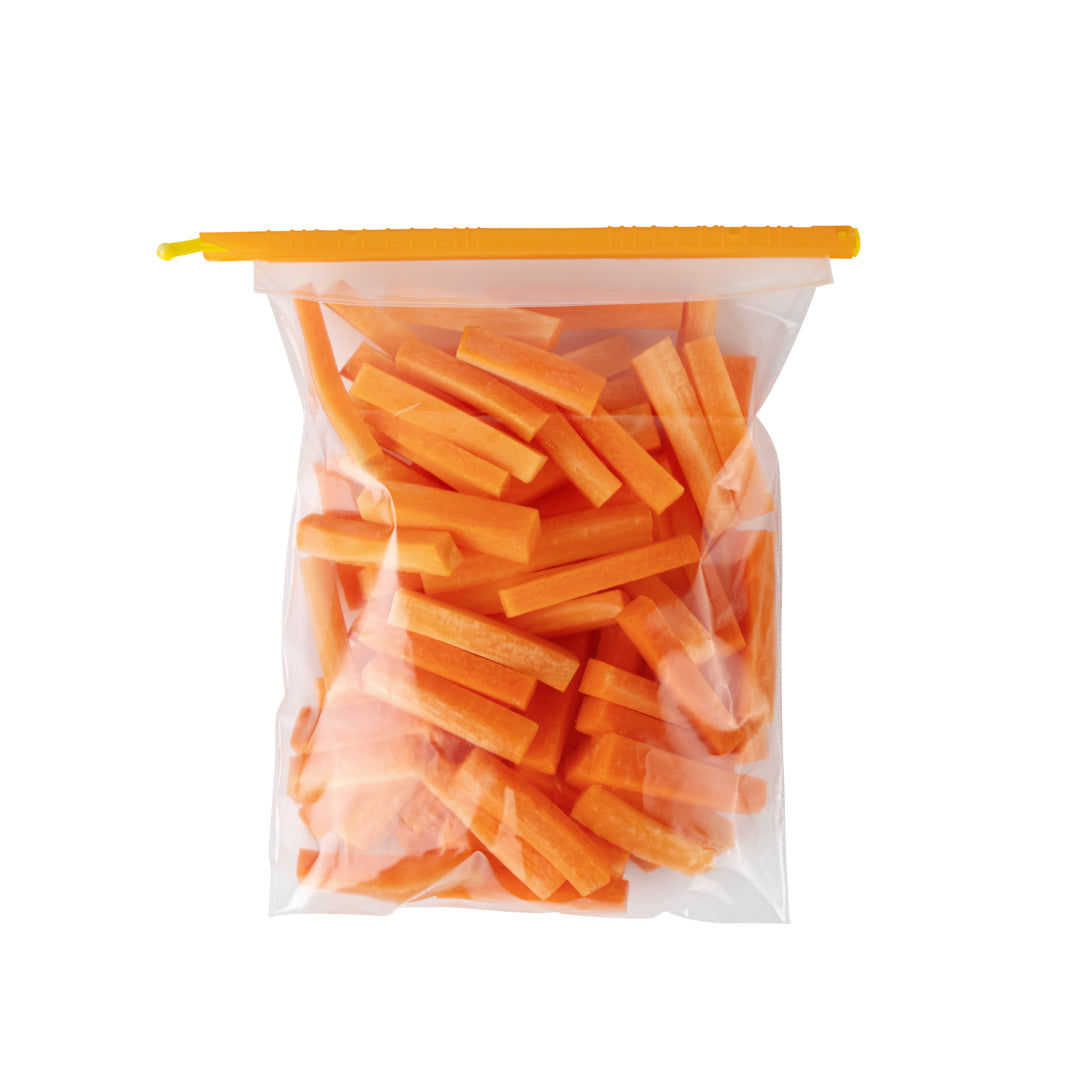 Bag Tek Orange Plastic Sealing Clip - 7" - 6 count box