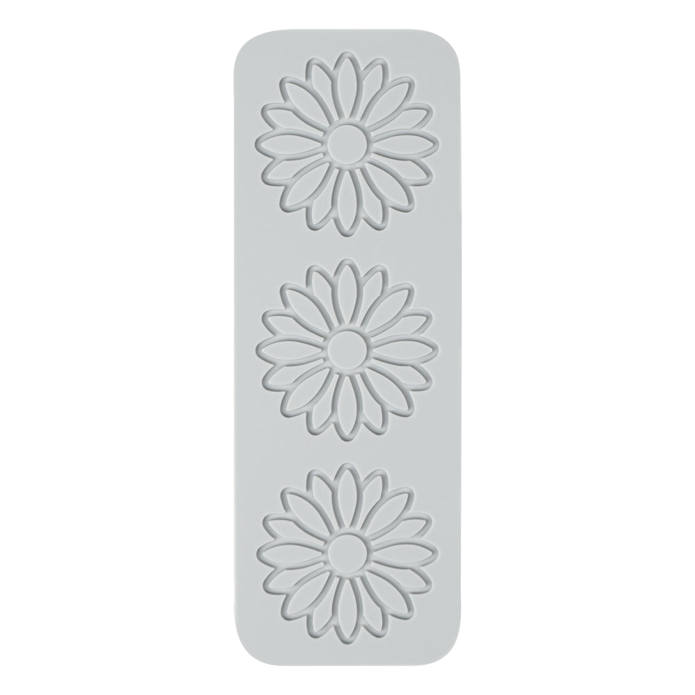 Pastry Tek Gray Silicone Flower Fondant Impression Mat - 1 count box