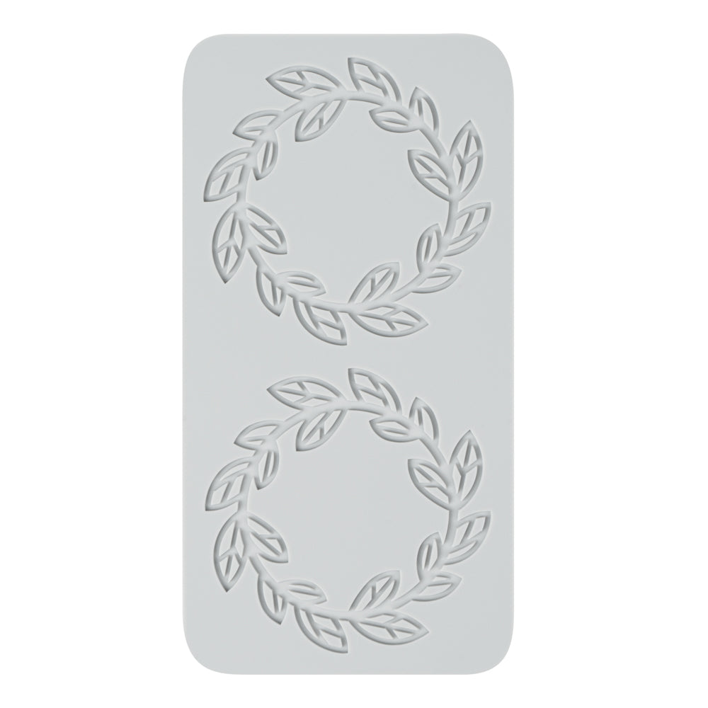 Pastry Tek Gray Silicone Spring Leaf Halo Fondant Impression Mat - 1 count box