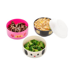 Bento Tek 22 oz Maiko Kokeshi Bento Box - Two Tiers - 4 1/4