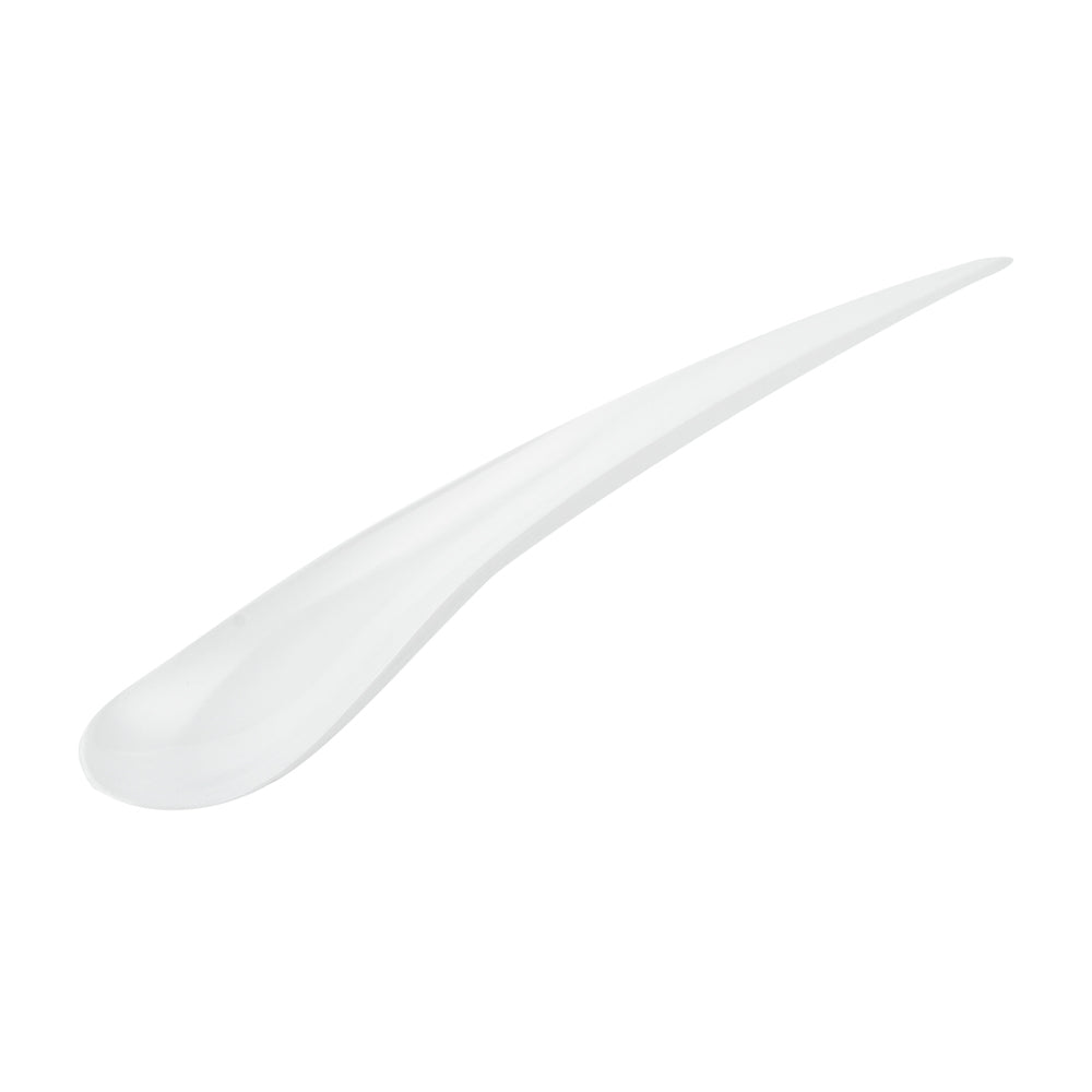 White Plastic Deco Party Spoon - 8" - 500 count box