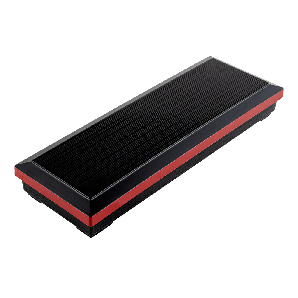 Bento Tek Rectangle Black and Red Japanese Style Bento Box - 3 Compartments - 14" x 4 3/4" x 2 1/4" - 1 count box