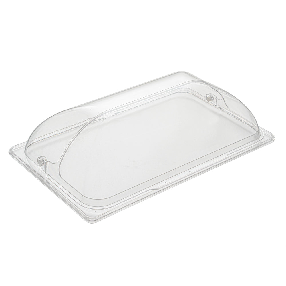 Cater Tek Clear Polycarbonate Plate Cover - Full Size - 21" x 13 1/4" - 10 count box