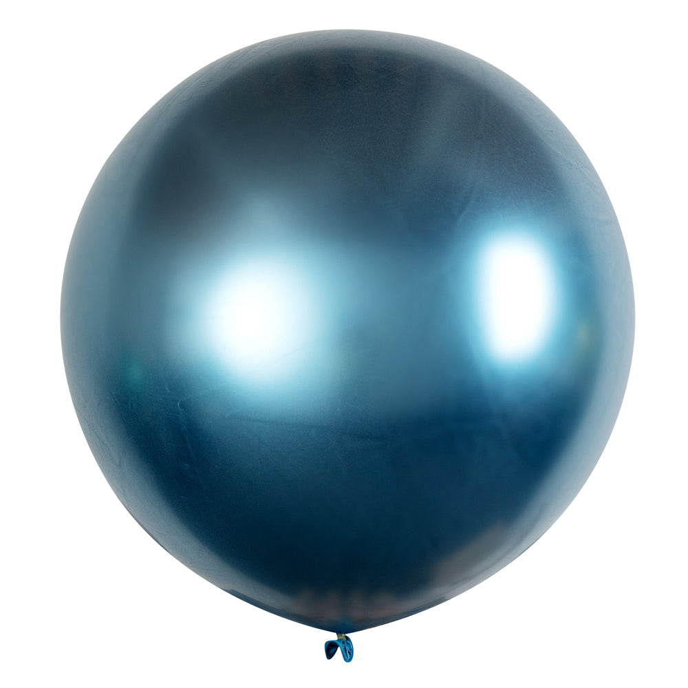 Balloonify Metallic Blue Latex Balloon - 36" - 10 count box