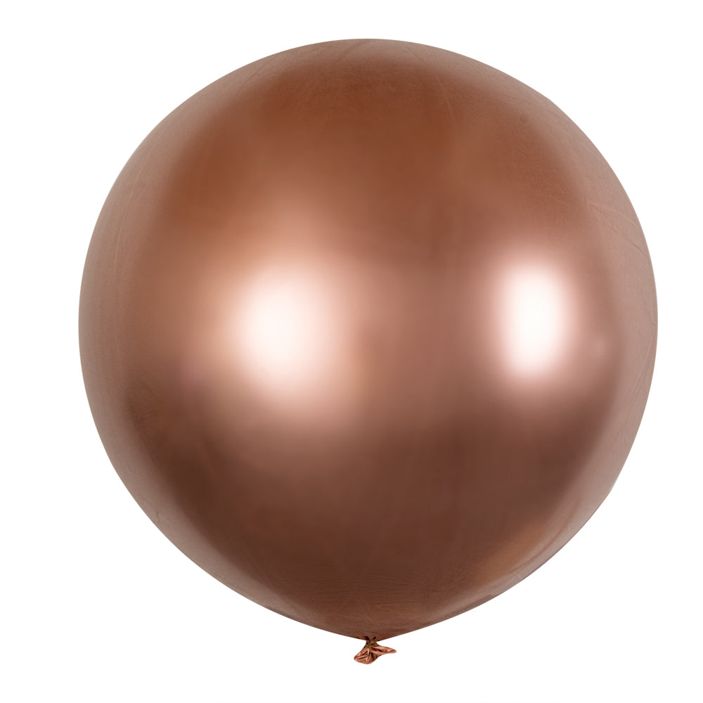 Balloonify Metallic Rose Gold Latex Balloon - 36" - 10 count box