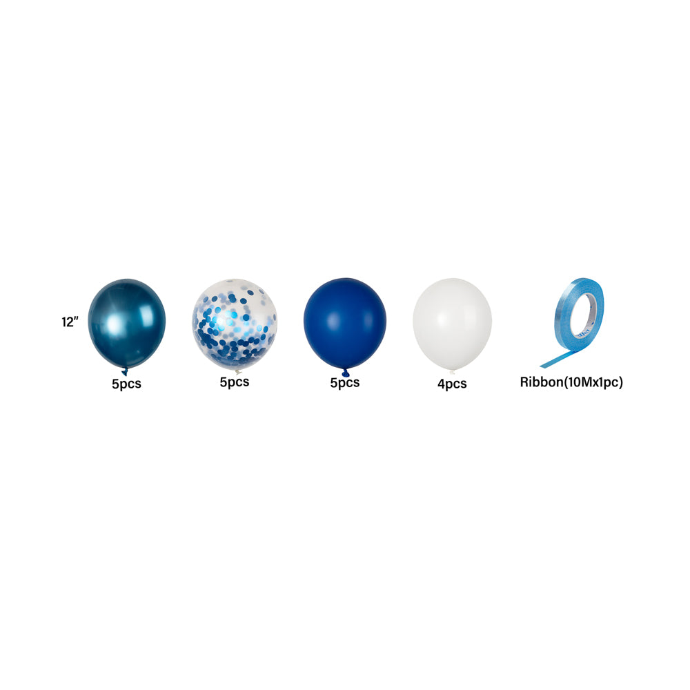 Balloonify Blue Confetti Balloon Set - 20 Pieces - 1 count box