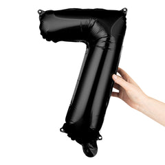 Balloonify Black Mylar Number 7 Balloon - 16