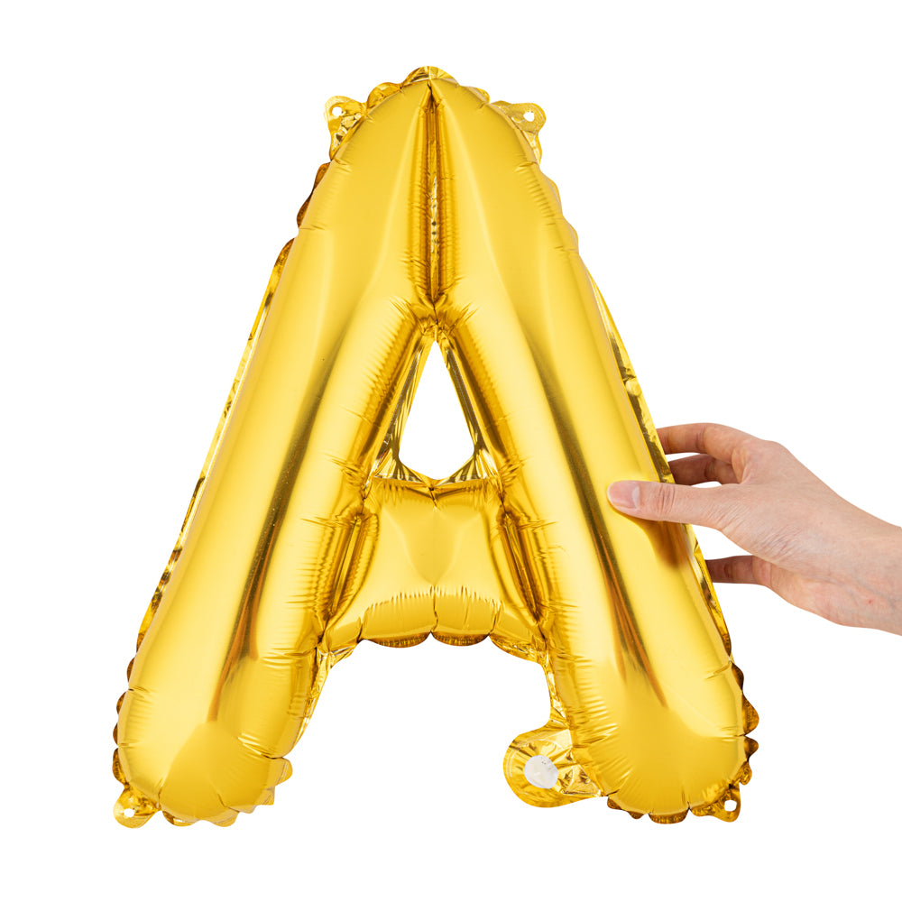 Balloonify Gold Mylar Letter A Balloon - 16" - 1 count box