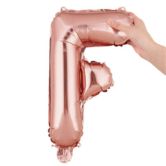 Balloonify Rose Gold Mylar Letter F Balloon - 16