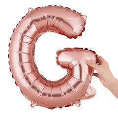 Balloonify Rose Gold Mylar Letter G Balloon - 16