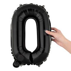 Balloonify Black Mylar Letter O Balloon - 16