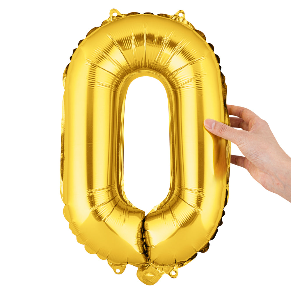 Balloonify Gold Mylar Letter O Balloon - 16" - 1 count box