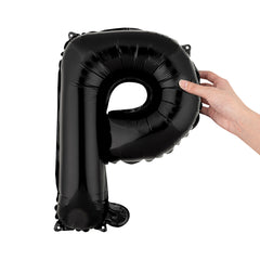 Balloonify Black Mylar Letter P Balloon - 16