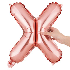 Balloonify Rose Gold Mylar Letter X Balloon - 16