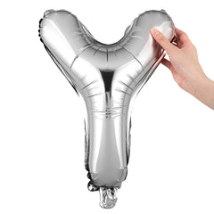 Balloonify Silver Mylar Letter Y Balloon - 16