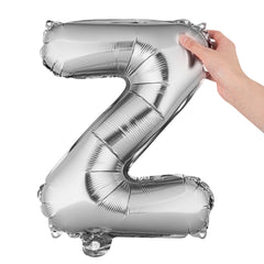 Balloonify Silver Mylar Letter Z Balloon - 16