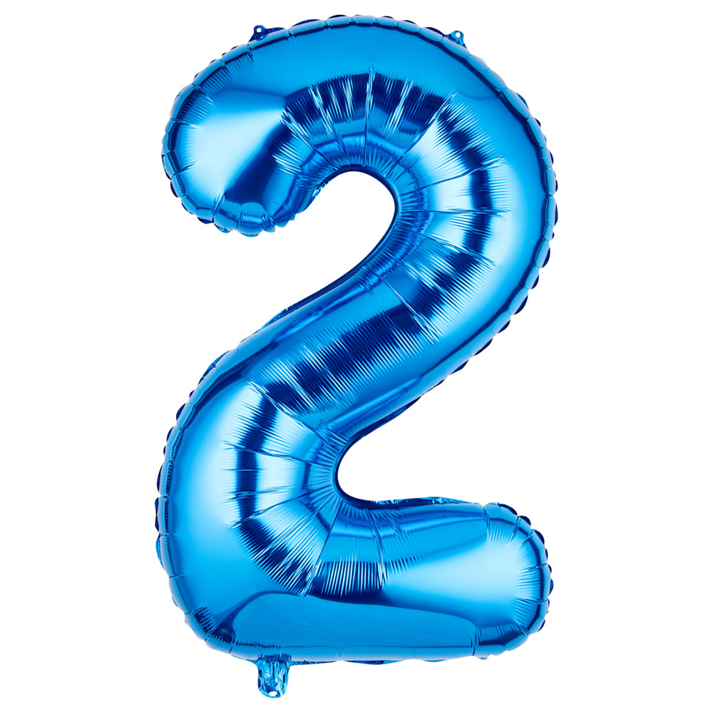 Balloonify Blue Mylar Number 2 Balloon - 40" - 1 count box