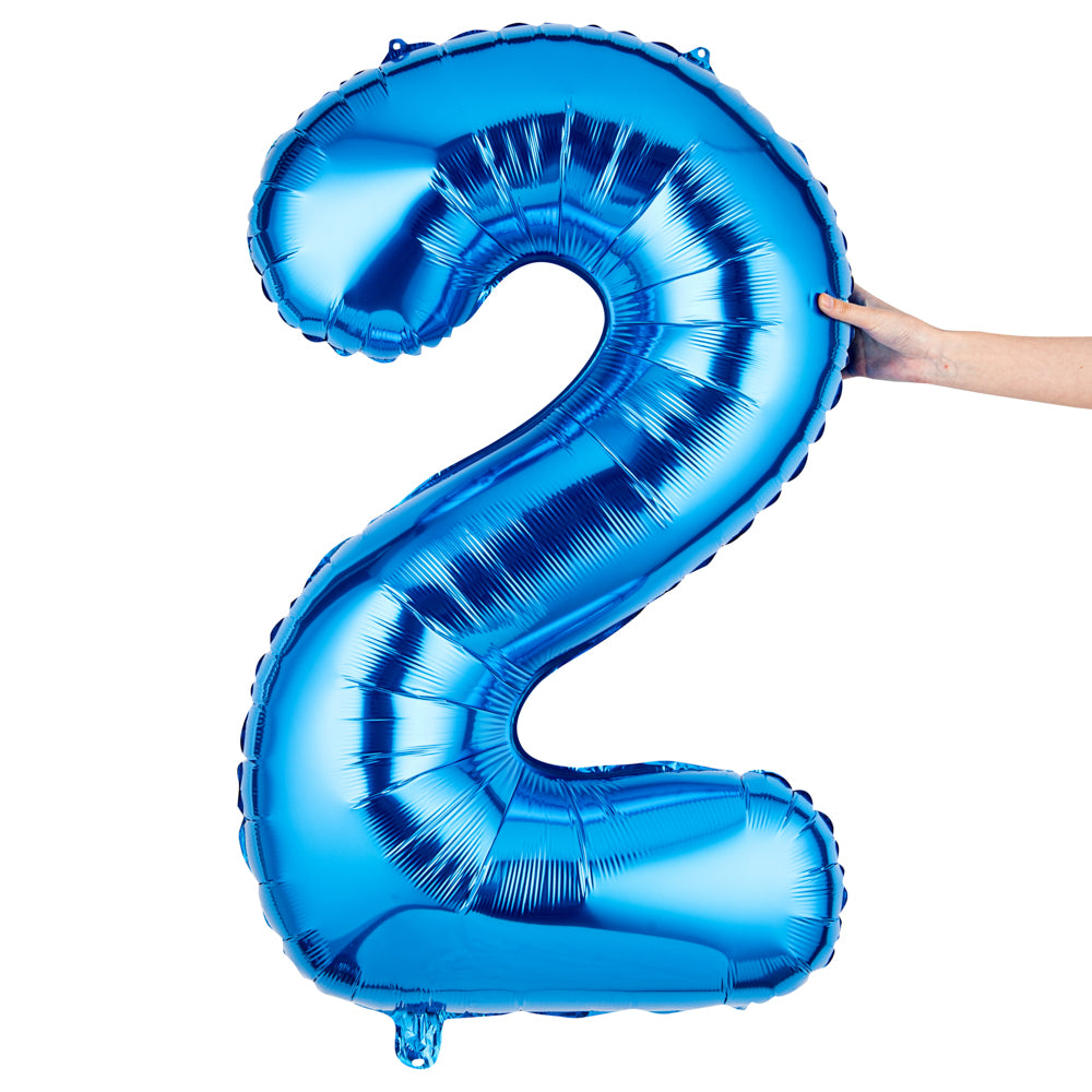 Balloonify Blue Mylar Number 2 Balloon - 40" - 1 count box