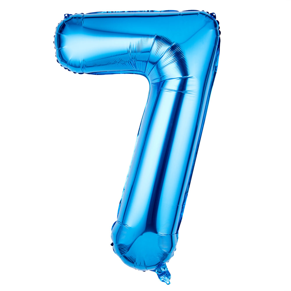 Balloonify Blue Mylar Number 7 Balloon - 40" - 1 count box