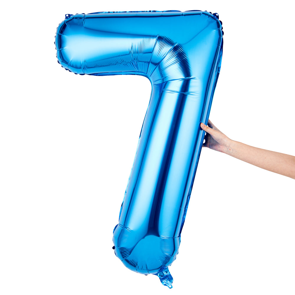 Balloonify Blue Mylar Number 7 Balloon - 40" - 1 count box