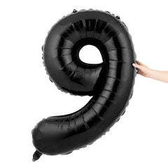 Balloonify Black Mylar Number 9 Balloon - 40