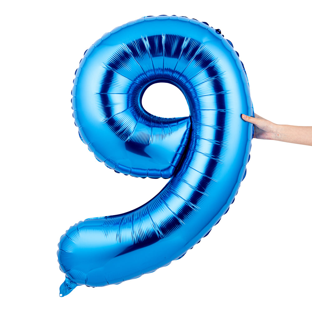 Balloonify Blue Mylar Number 9 Balloon - 40" - 1 count box