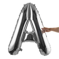 Balloonify Silver Mylar Letter A Balloon - 40