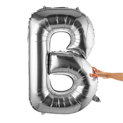 Balloonify Silver Mylar Letter B Balloon - 40