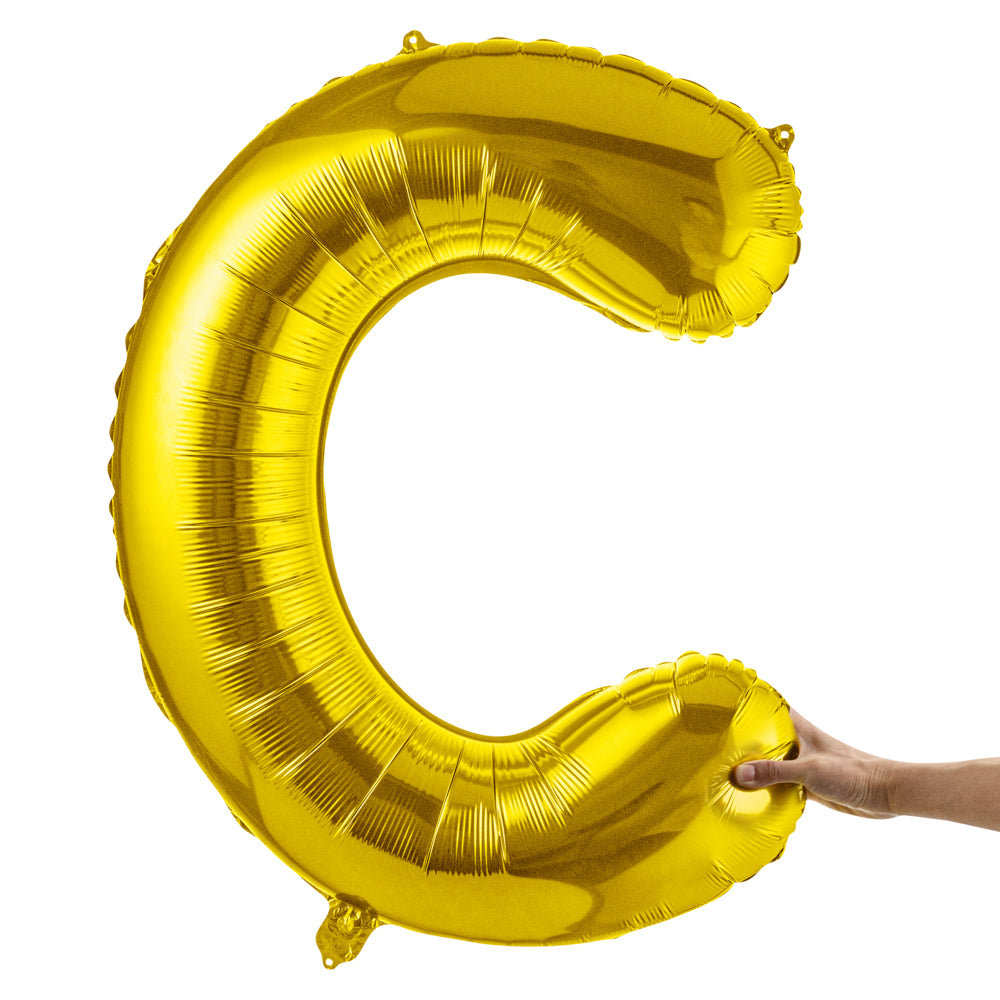 Balloonify Gold Mylar Letter C Balloon - 40" - 1 count box