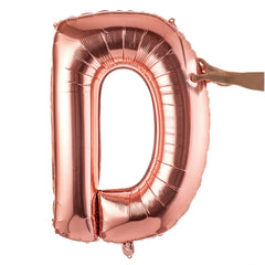 Balloonify Rose Gold Mylar Letter D Balloon - 40