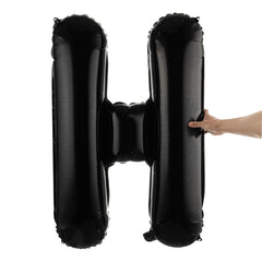 Balloonify Black Mylar Letter H Balloon - 40