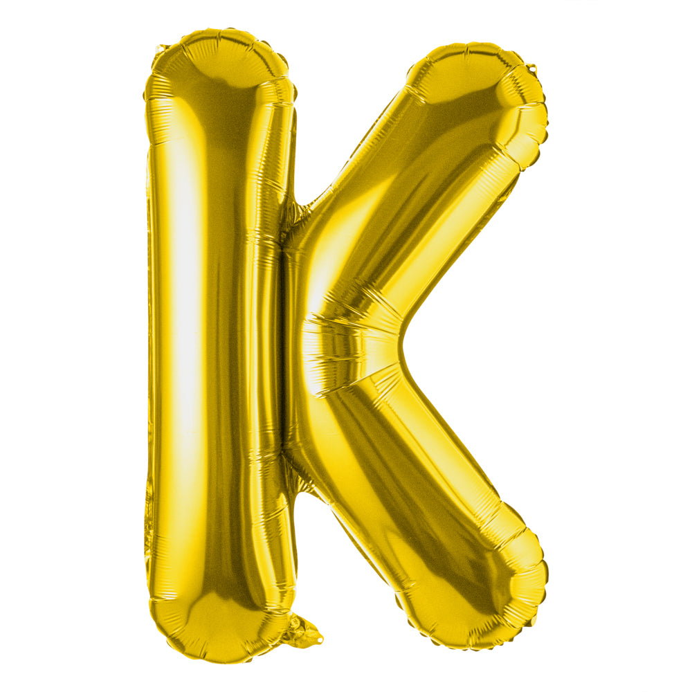 Balloonify Gold Mylar Letter K Balloon - 40" - 1 count box