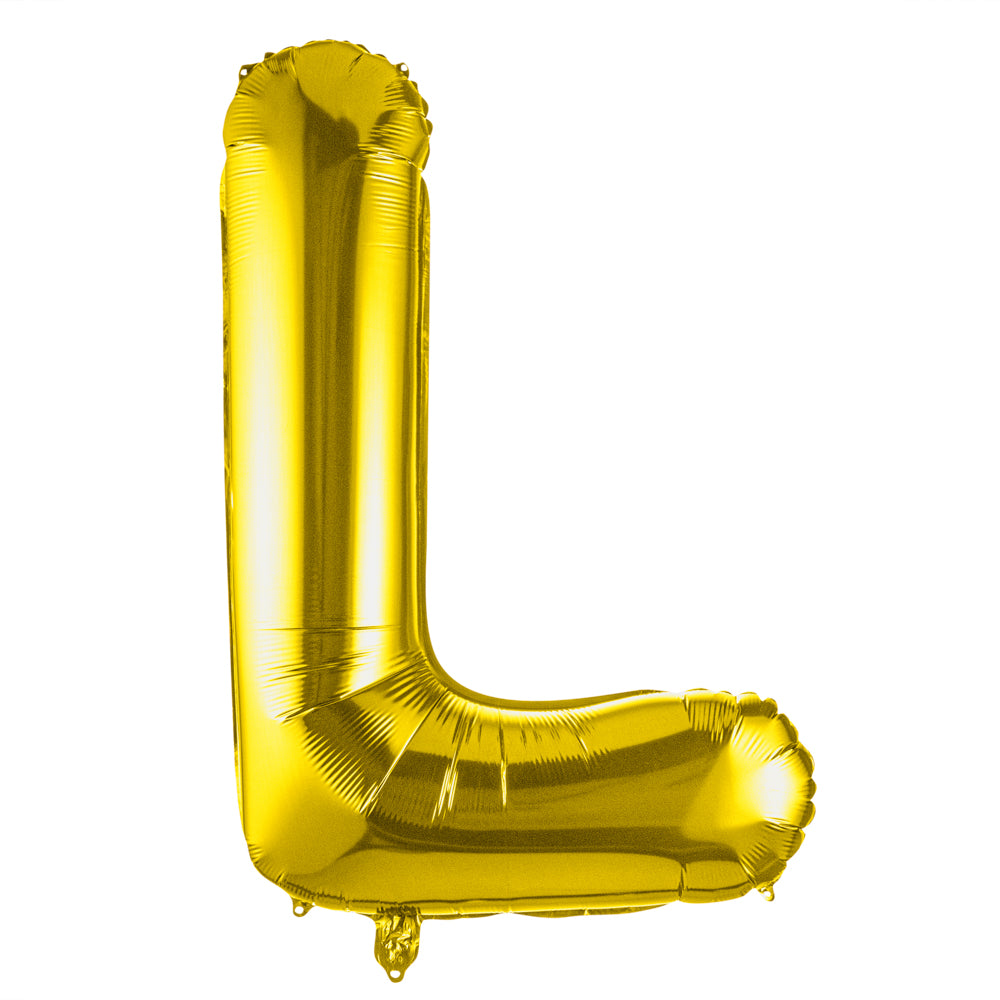 Balloonify Gold Mylar Letter L Balloon - 40" - 1 count box