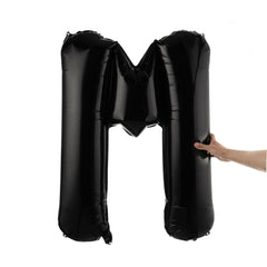 Balloonify Black Mylar Letter M Balloon - 40