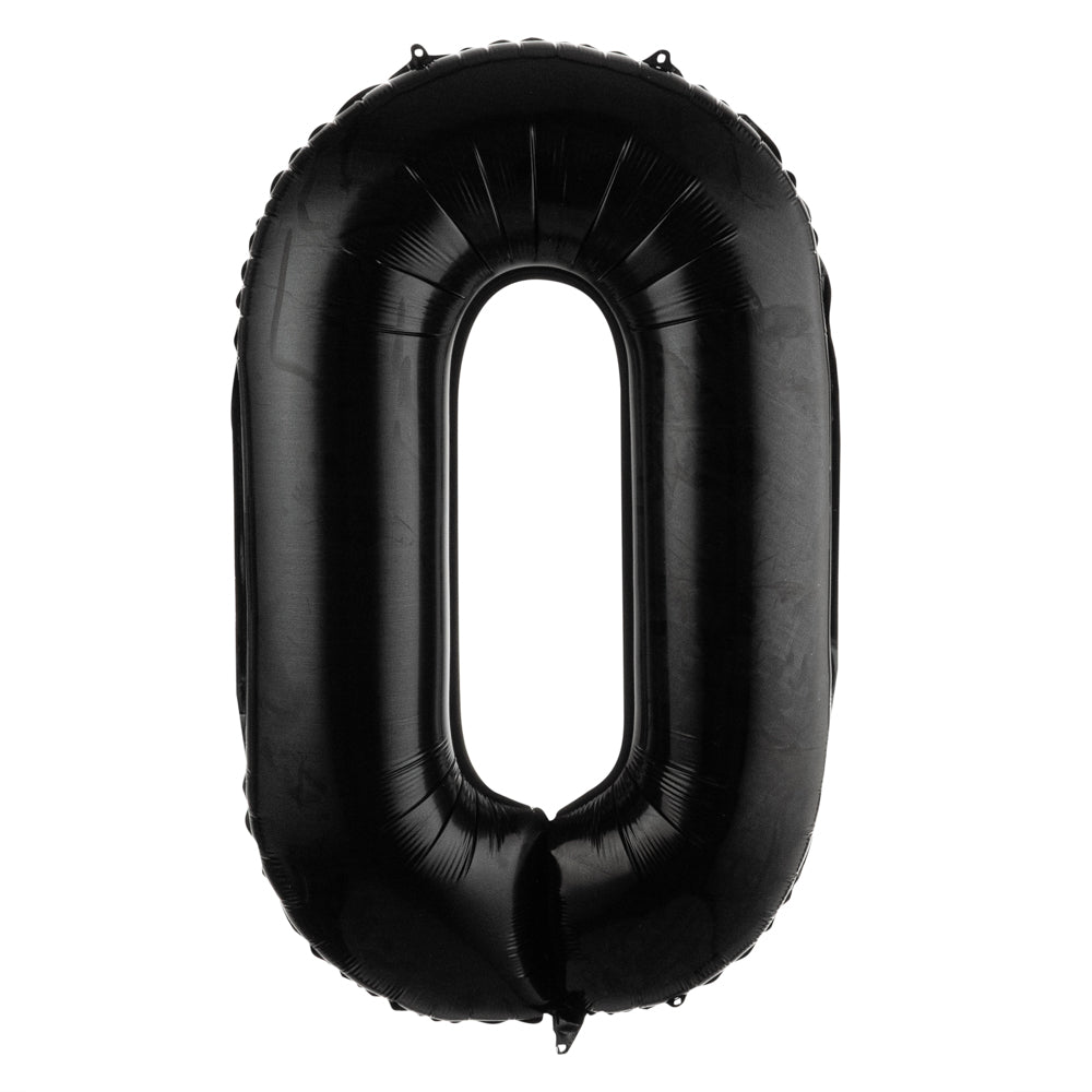 Balloonify Black Mylar Letter O Balloon - 40" - 1 count box