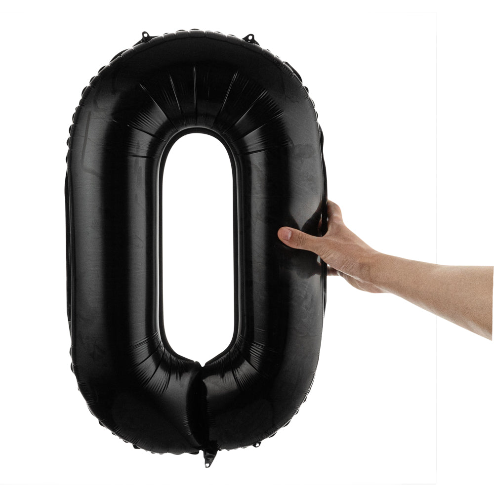 Balloonify Black Mylar Letter O Balloon - 40" - 1 count box