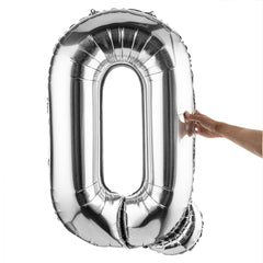 Balloonify Silver Mylar Letter Q Balloon - 40